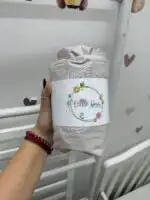 Dušečni čaršaf sa lastišem za krevetac - jednobojni - Slika 12