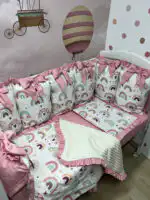 Odaberi dezen -ogradica za krevetac Jastučić sa mašnama