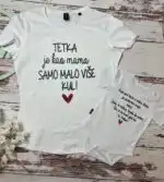 Majica - Tetka je kao mama, samo malo više kul + matching bodić - Slika 3