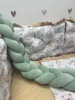 Set posteljina za krevetac sa biserima - dezen - Slika 4