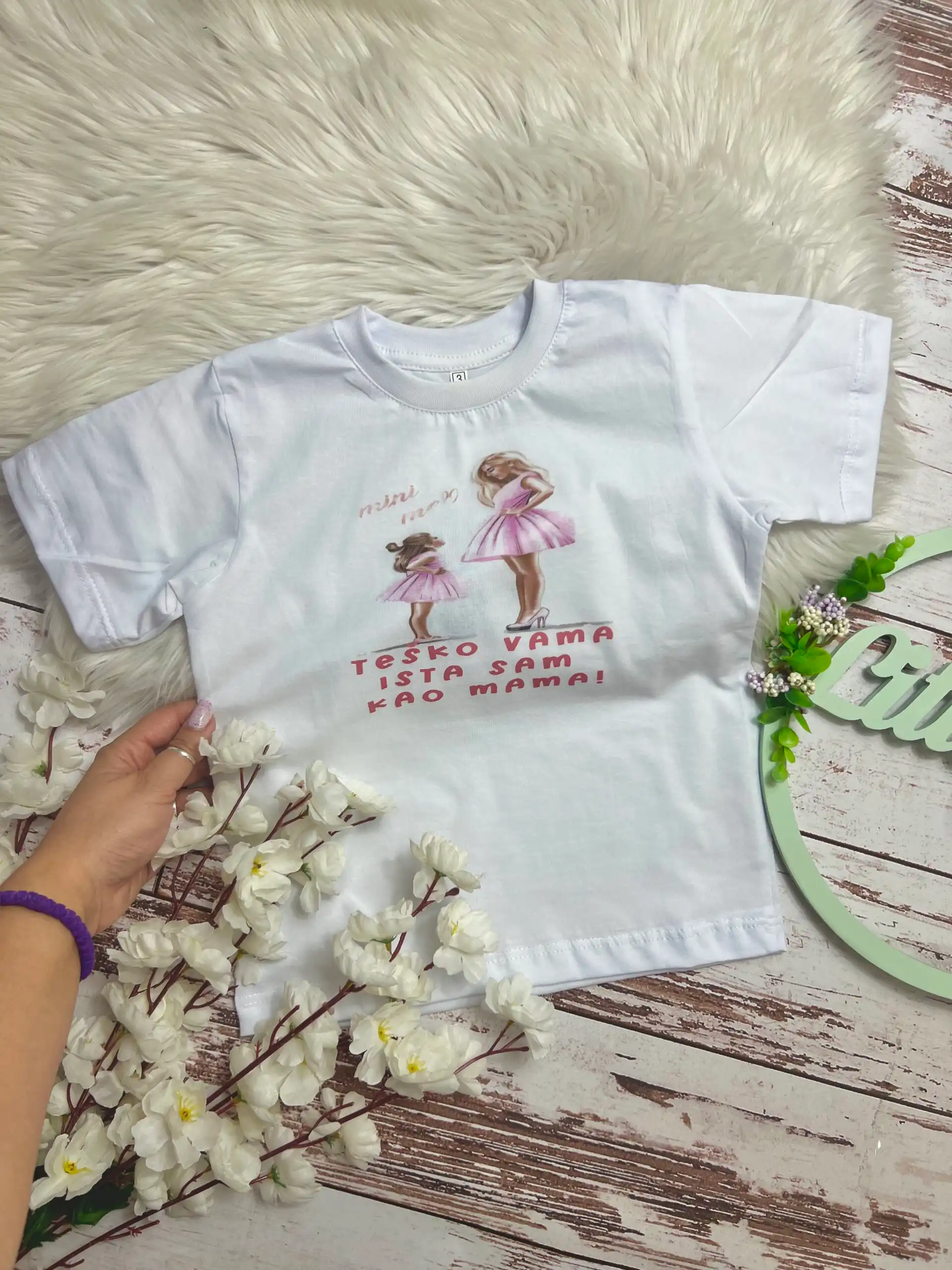 IMG_9141 Teško vama ista sam kao mama-Majica za decu :) - Slika 1