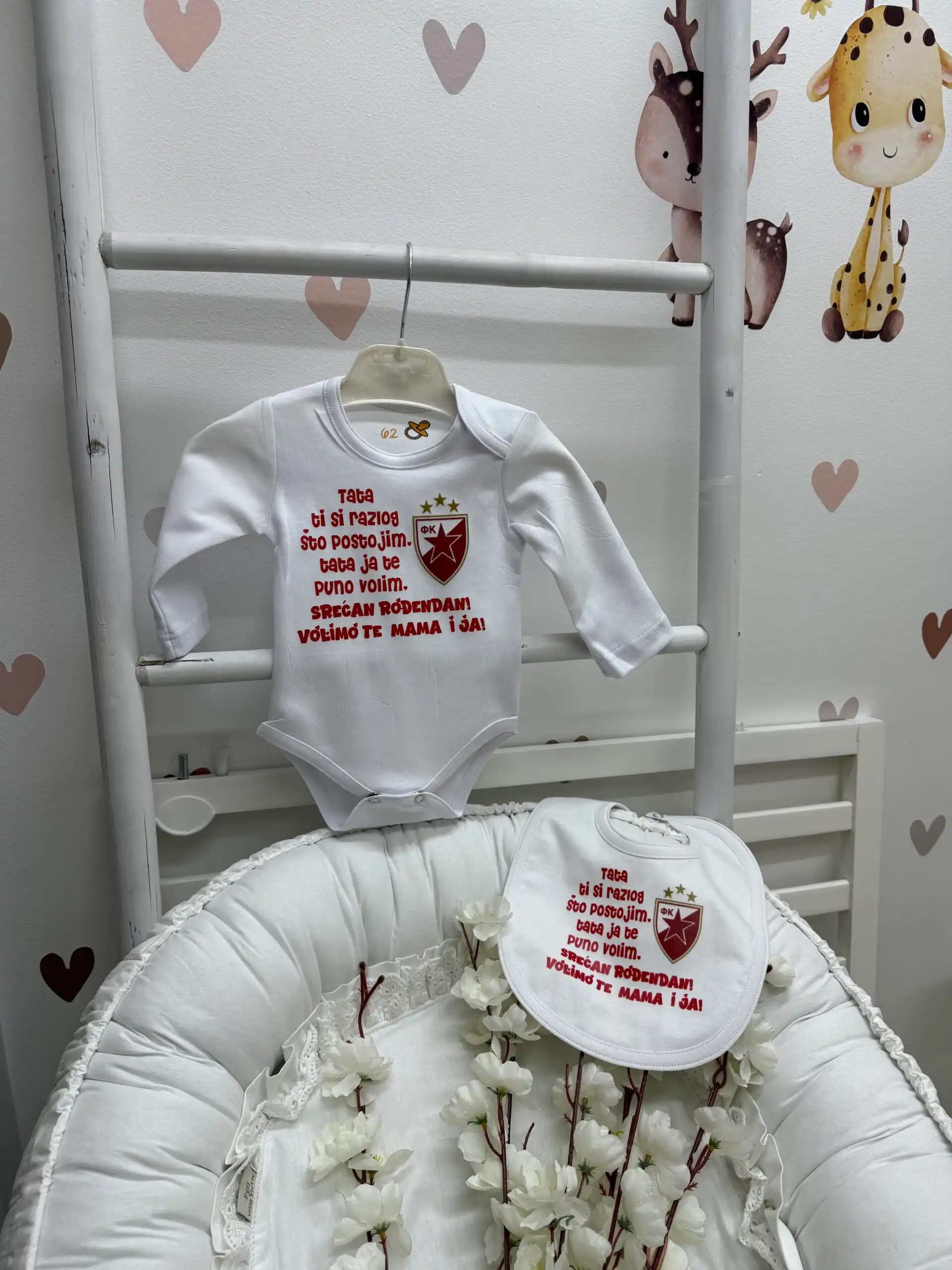 bozataro,crzv.jpg Bodić za tatin rođendan,crvena zvezda-Bodić - Slika 1