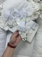 Čarape sa čipkom bele