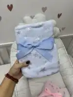 Jungle baby mekano ćebe zvezdica - plavo - Slika 2