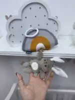 Jungle baby muzička igračka na potez Zeka duga - Slika 2