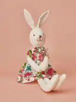 Jungle baby pamučna igračka Zeka u haljinici - Slika 3