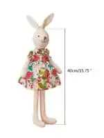 Jungle baby pamučna igračka Zeka u haljinici - Slika 5