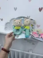 Jungle baby set zvečka i skviker Plavi meda