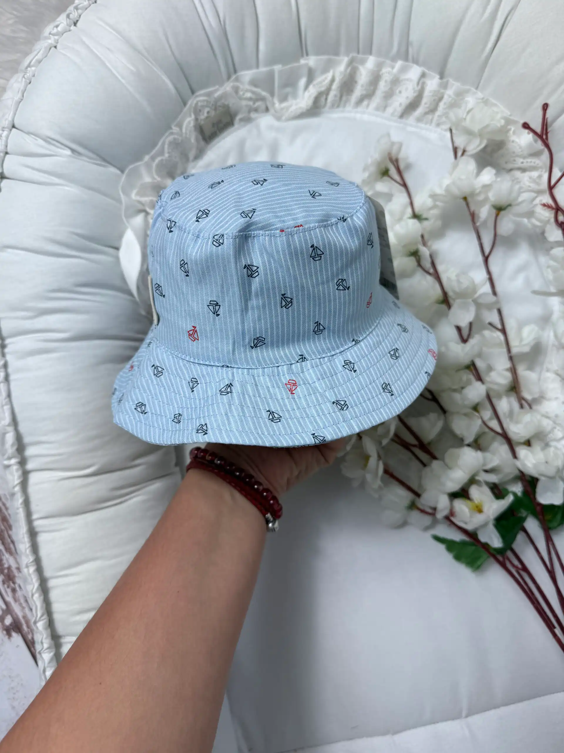 IMG_0627 Jungle baby šeširić za bebe - sidro - Slika 1