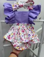 Romper "Lila cvetić" - Slika 2