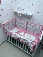 Odaberi dezen - ogradica za krevetac sa ravnom ogradicom na sundjeru/sa karnerom, ne skida se navlaka