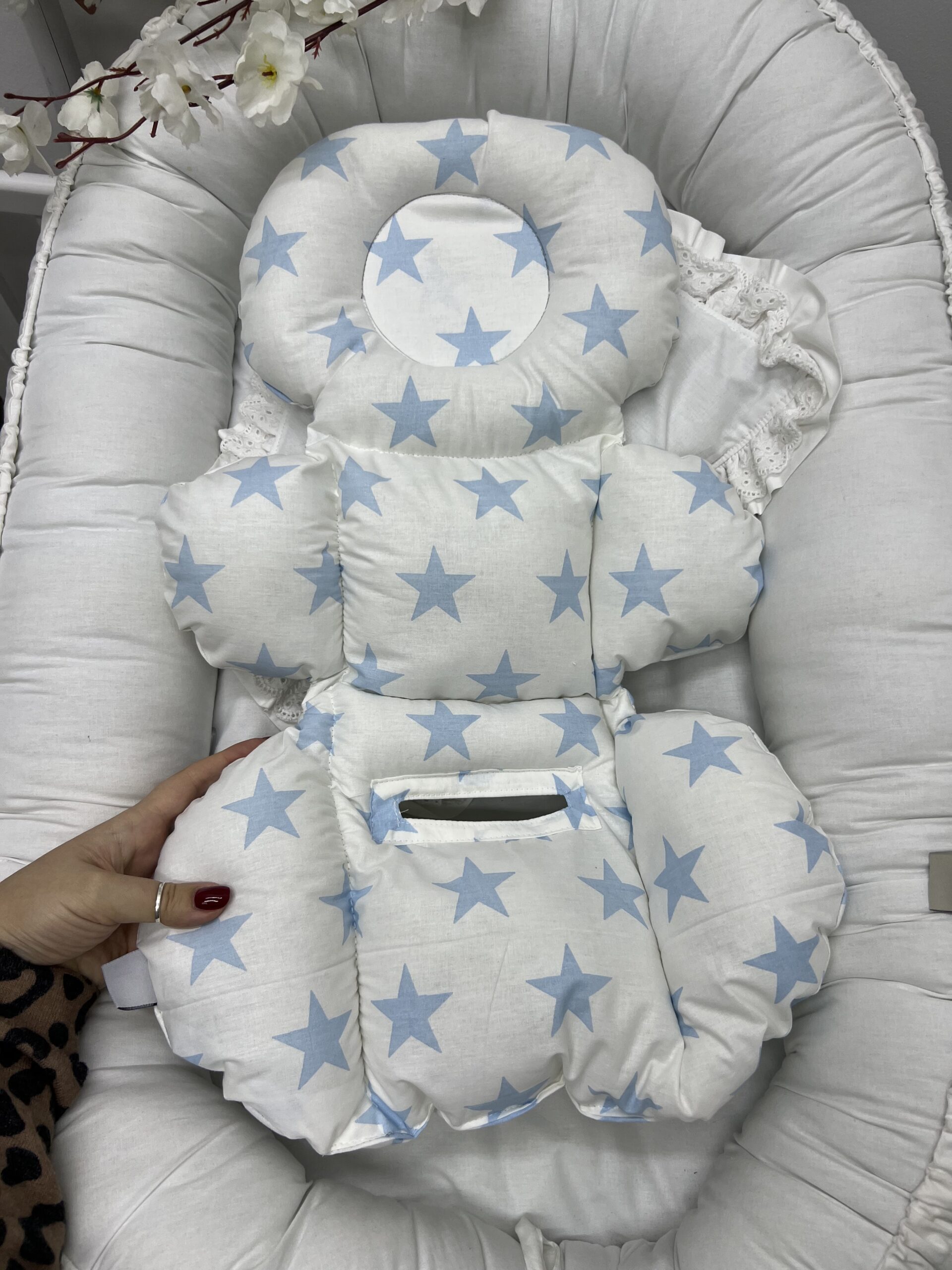 IMG_8259 Podloga za sedište jaje - plava zvezda - Slika 1