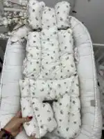 Podloga za kolica - bež cvetić