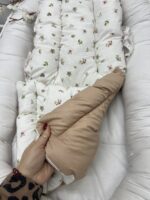 Podloga za kolica - bež cvetić - Slika 2