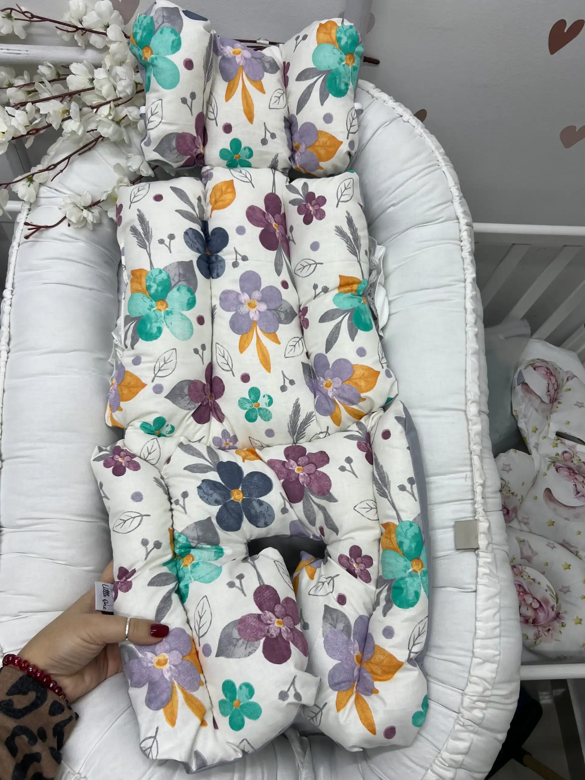 IMG_8289 Podloga za kolica - ljubičasto cveće - Slika 1