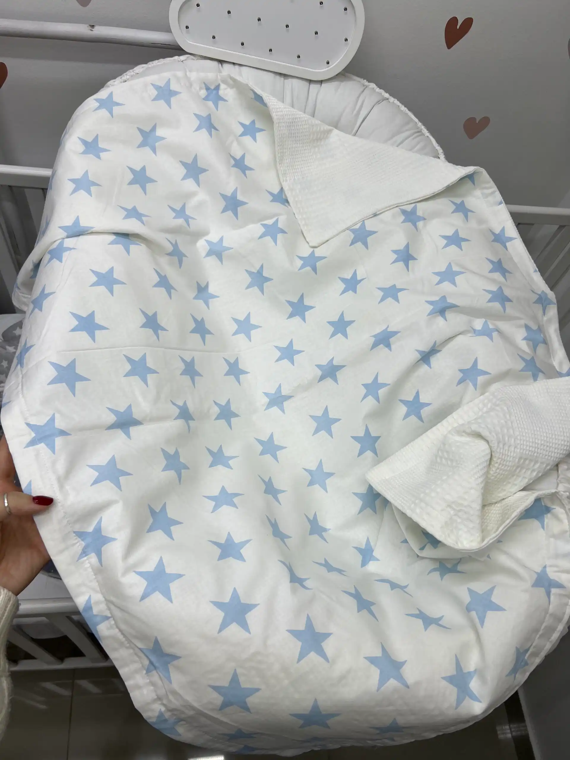 IMG_8413 Pamuk/minki prekrivač ,,Plave Zvezde" - Slika 1