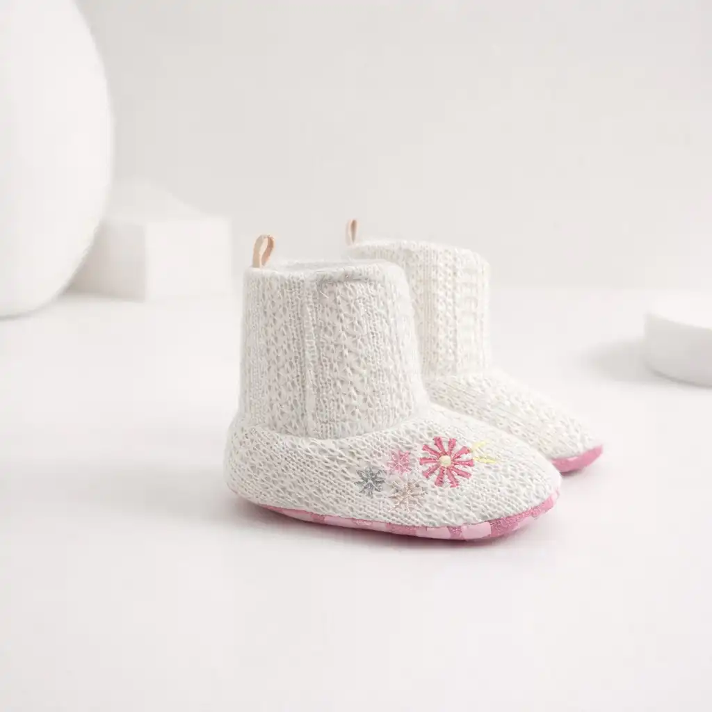 57FBC5B7-79A2-40C8-9596-F0E8F7146527 Nehodajuće čizmice - beli cvetić - Slika 1