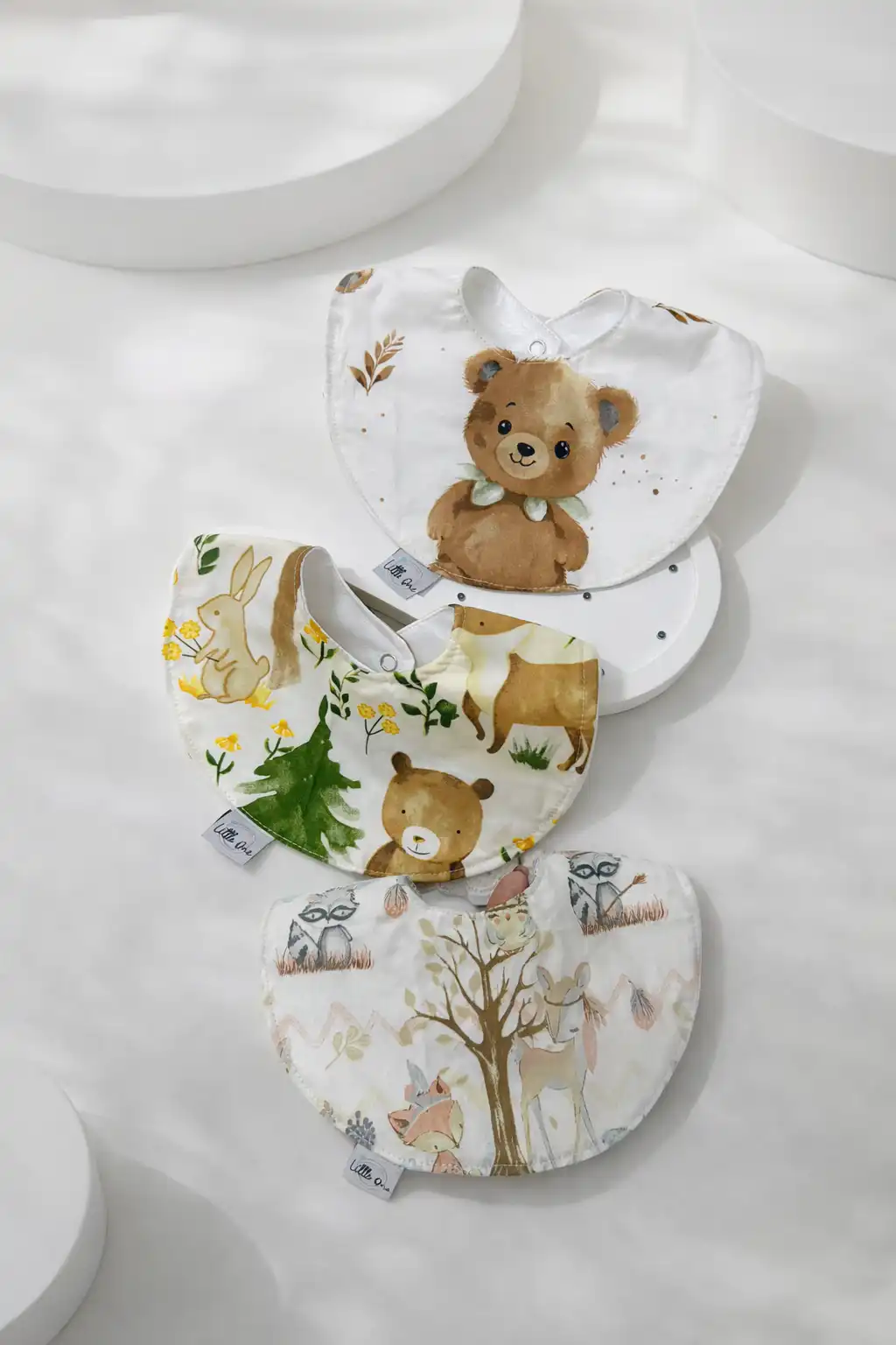 74f1b20e-2020-4ccb-9bb2-82e6204158fc Set 3/1 nepromočivih portiklica - meda/šuma - Slika 1