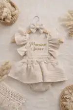 Romper od muslina - nežna bež