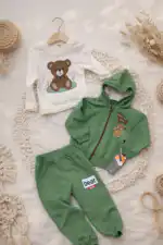3/1 set - medvedić zeleni