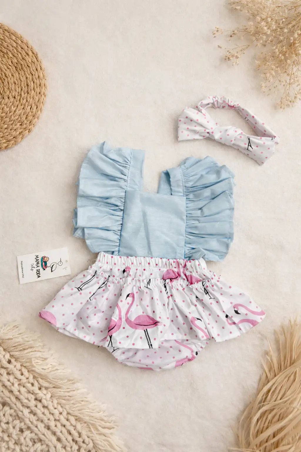 ChatGPT Image Feb 18, 2026, 09_44_05 AM Romper - Flamingo - Slika 1