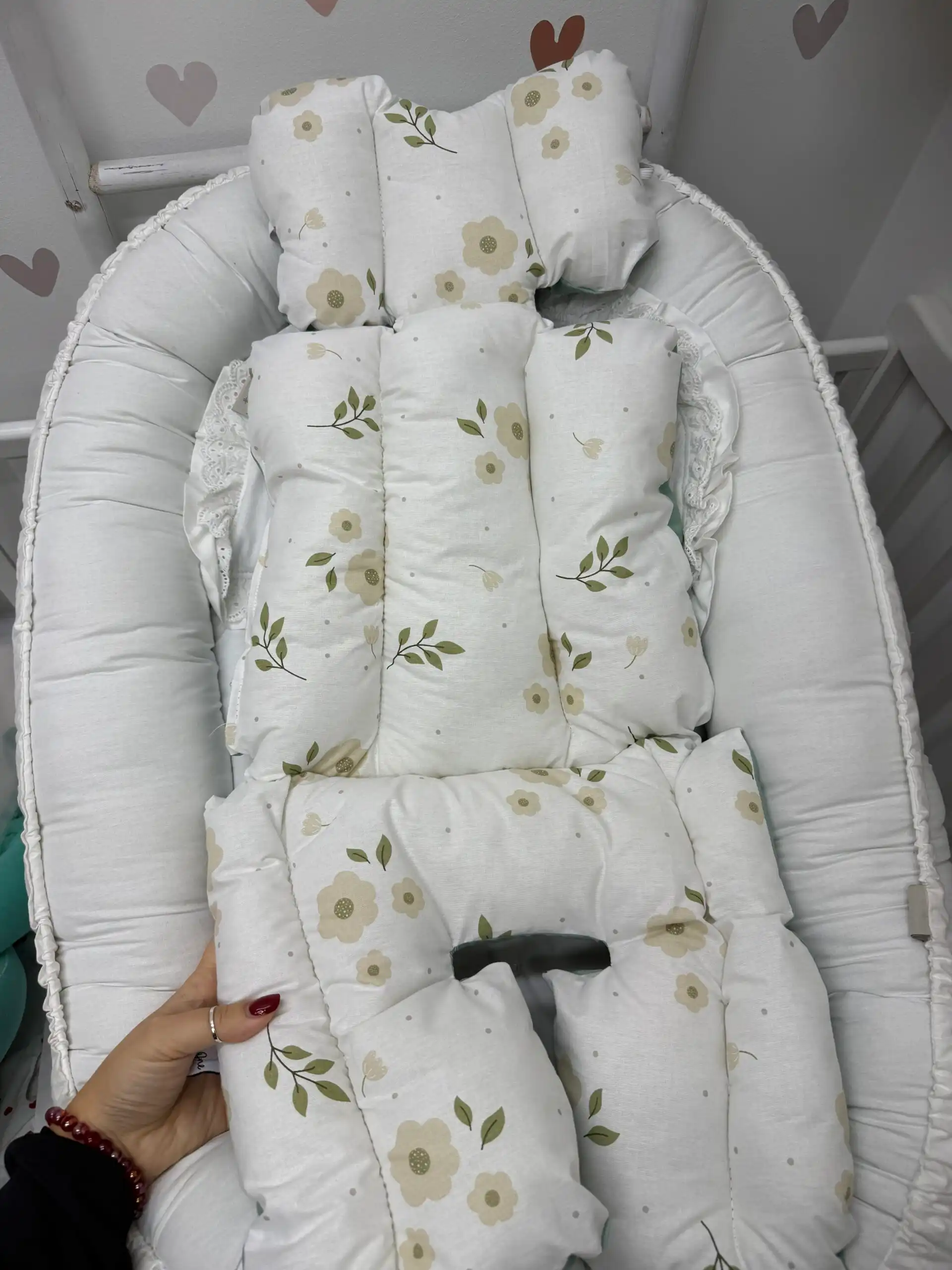 IMG_1252 Podloga za kolica - veliki zeleni cvet - Slika 1