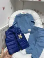 Komplet sa prslukom - plavi