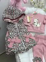 Tigrasti komplet sa prslukom - puder - Slika 2