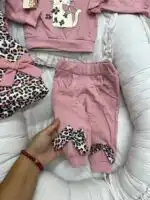 Tigrasti komplet sa prslukom - puder - Slika 3