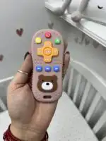 Silikonska glodalica daljinski - puder roze