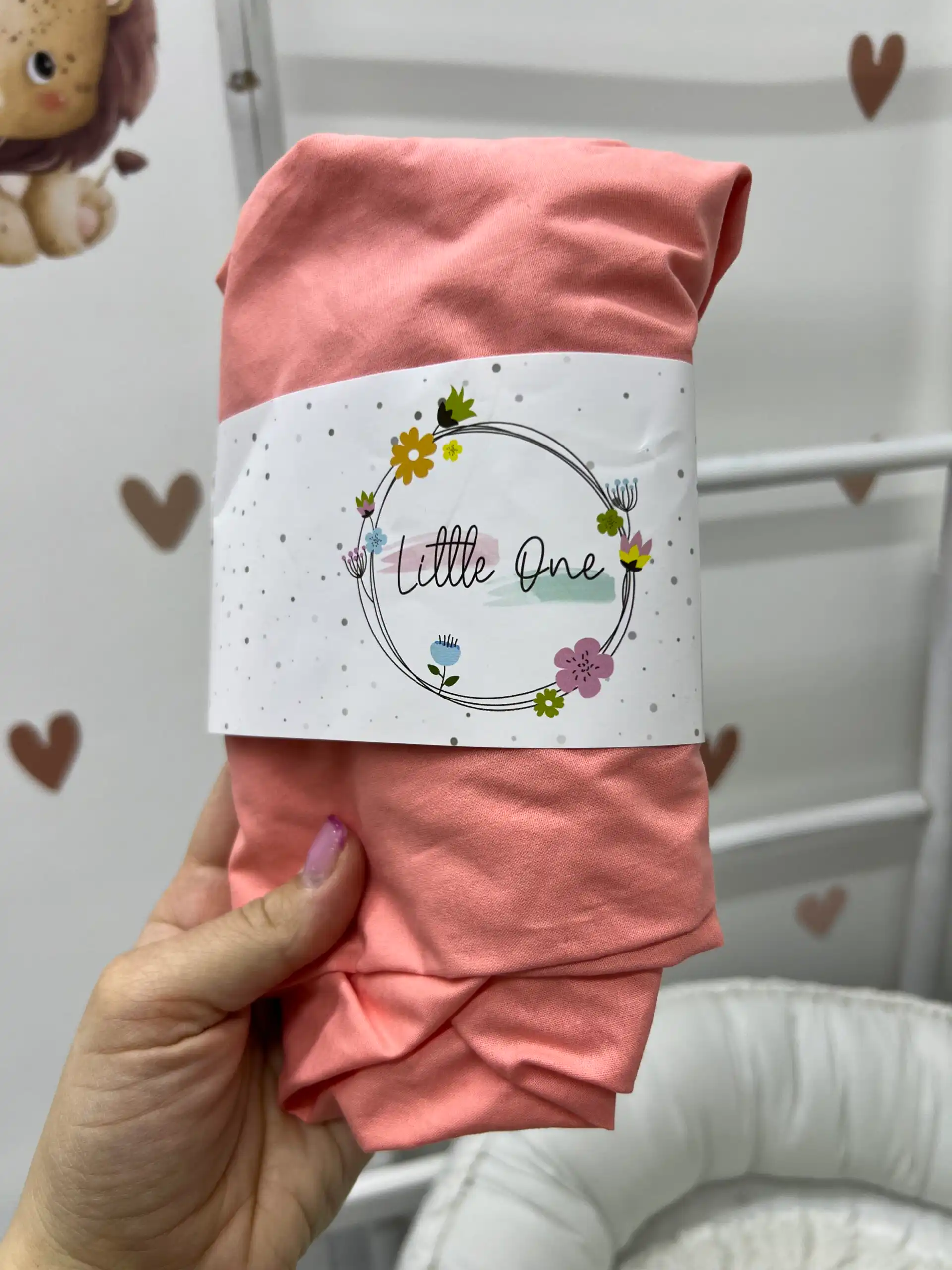 IMG_8763 Navlaka za jastuče u kolicima / deo kao kolevka - koral - Slika 1