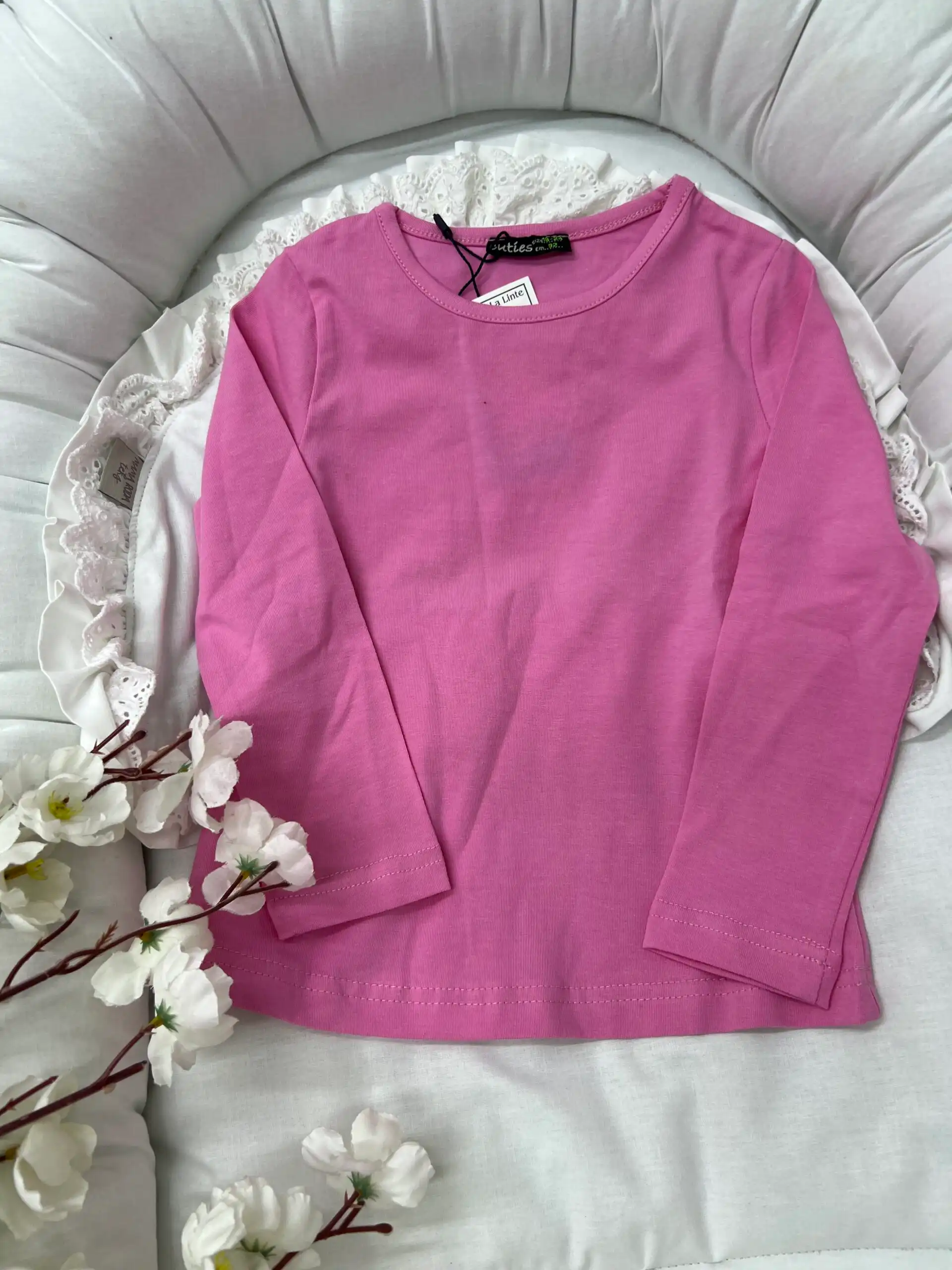 IMG_8907 Pamučna bluza za devojčice - roze - Slika 1