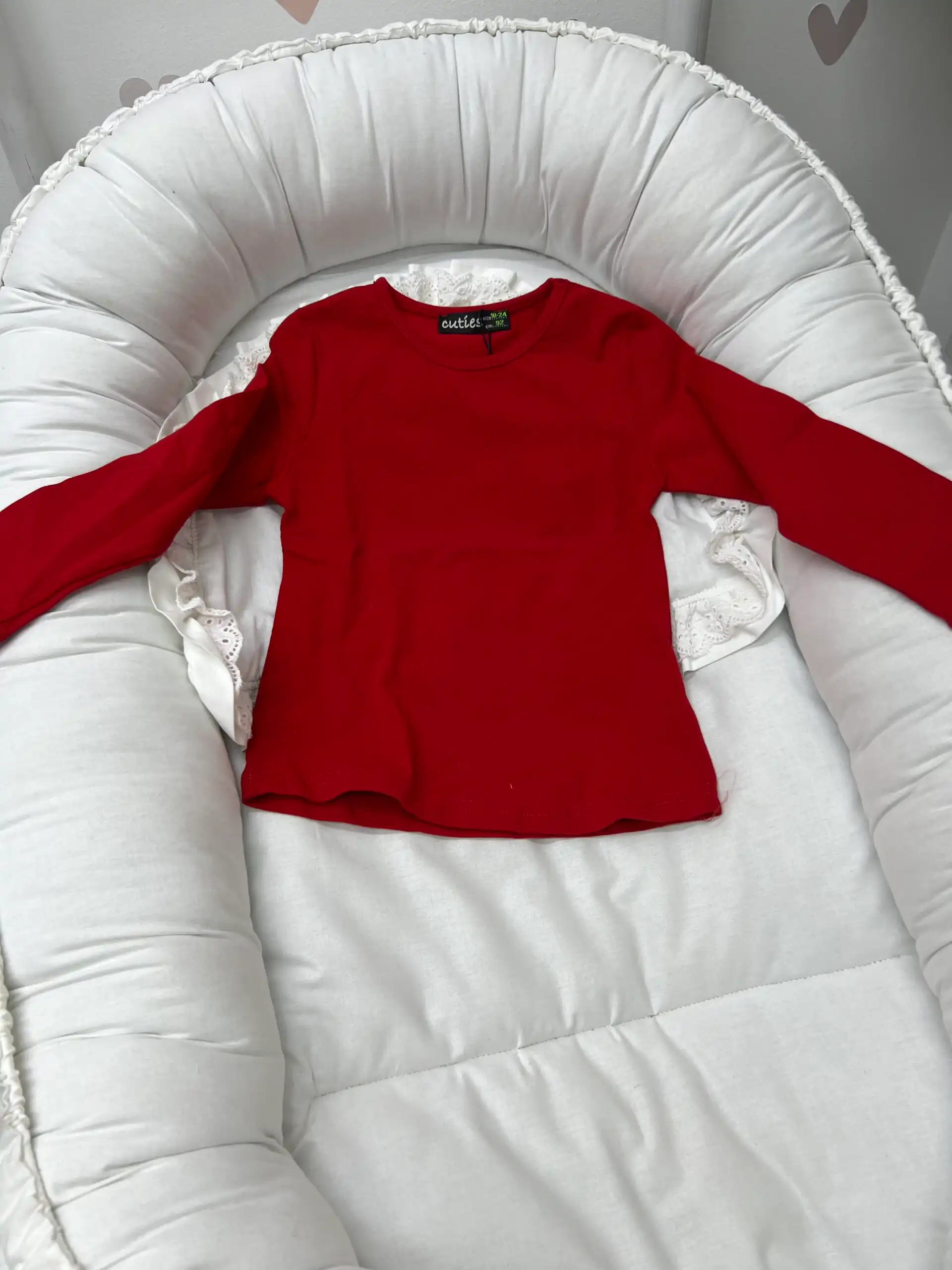 IMG_8911 Pamučna bluza za devojčice - crvenaa - Slika 1