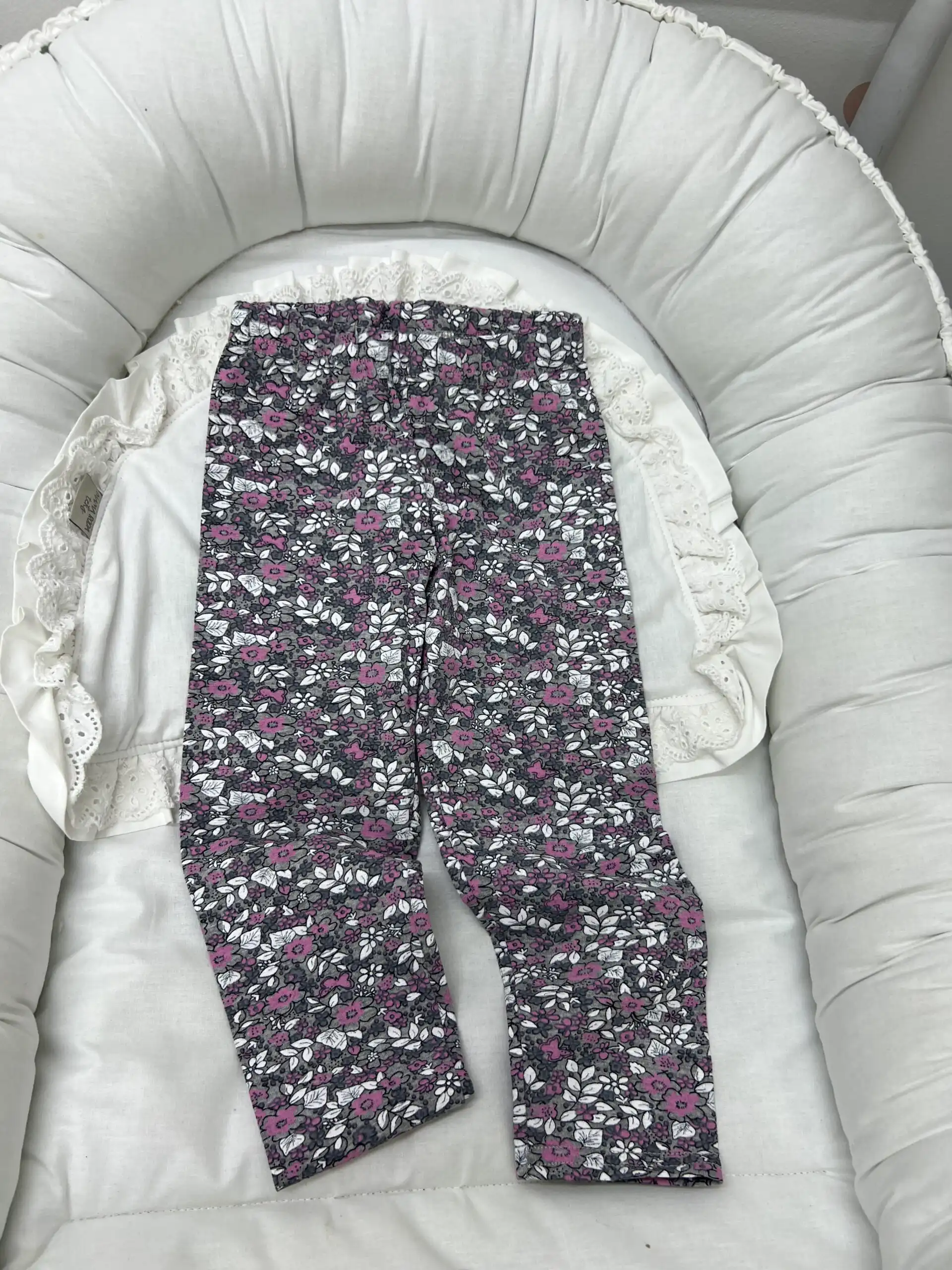 IMG_9074 Cvetne helanke za bebe- roze - Slika 1