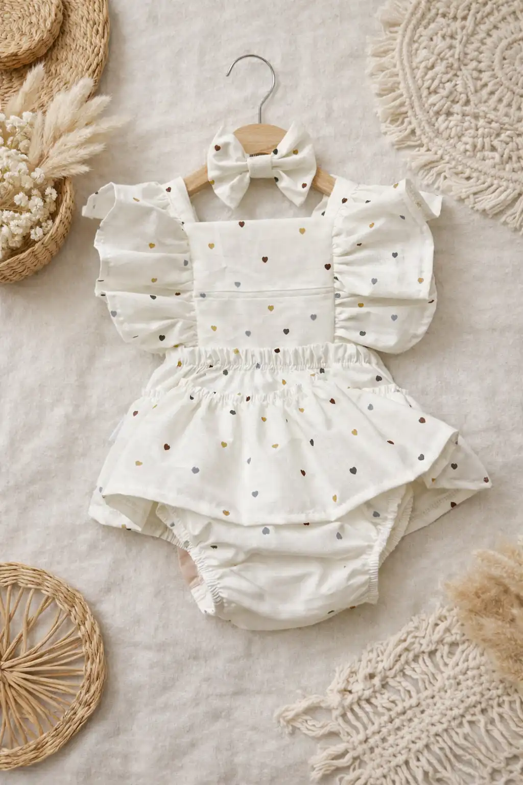 bd91f02a-994b-470e-a4c7-a06b3a9b82c0-3 Romper - srculence beli - Slika 1