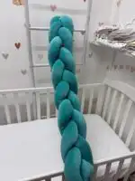 Pliš pletenica 120cm - rezedo - Slika 3