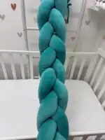 Pliš pletenica 120cm - rezedo - Slika 2