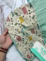 Jungle baby set od dva pamučna prekrivača rezedo kuca - Slika 2
