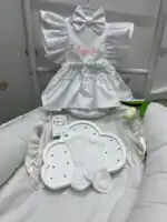 Romper pamučni - beli personalozovani - Slika 4