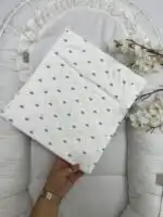 Pamučni prekrivač lila srca - Slika 3