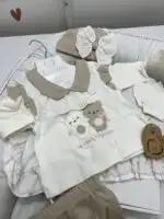 Set za novorodjenče - bež meda 5/1 - Slika 2