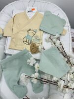 Set za novorođence bež/mint W -5/1 - Slika 3