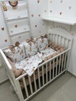 Set posteljine za krevetac " Bež Bambi"