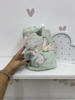 Jungle baby 3d ćebe - slonić mint - Slika 2