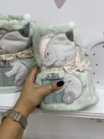 Jungle baby 3d ćebe - slonić mint - Slika 4