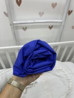 Dušečni čarsaf za krevetac sa lastišem -  royal plavi - Slika 2