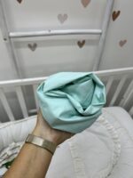 Dušečni čarsaf za krevetac sa lastišem-  mint - Slika 2