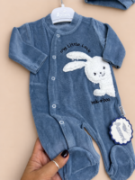 Štrampla za bebe od bebi pliša - plavi zeka - Slika 2