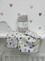 Set posteljine za krevetac - jednobojni čaršaf - Slika 4