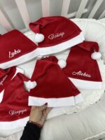 Novogodišnja kapica Deda Mraza za bebe i decu - pliš - Slika 5